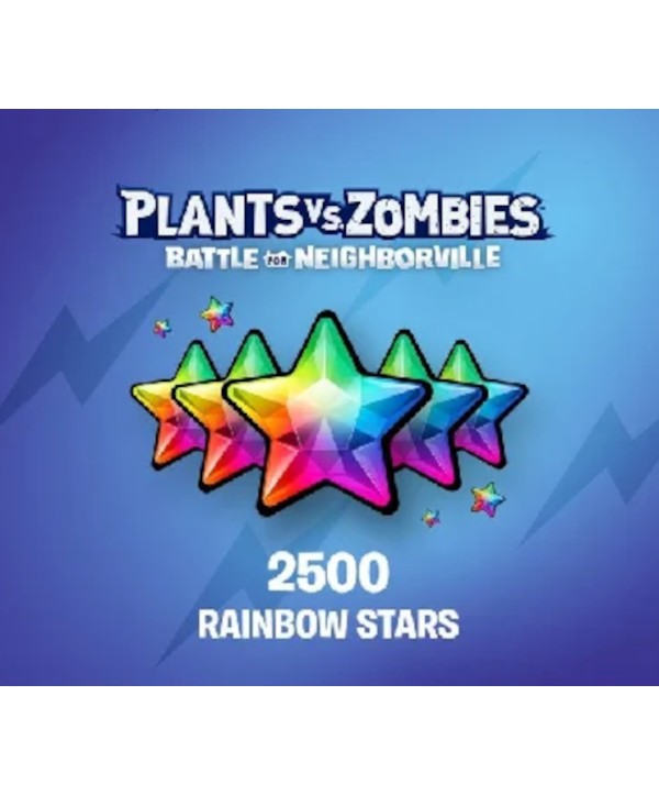 Plants vs. Zombies: Battle for Neighborville - 2500 Rainbow Stars DLC XBOX One / Xbox Series X|S Xbox One Key GLOBAL